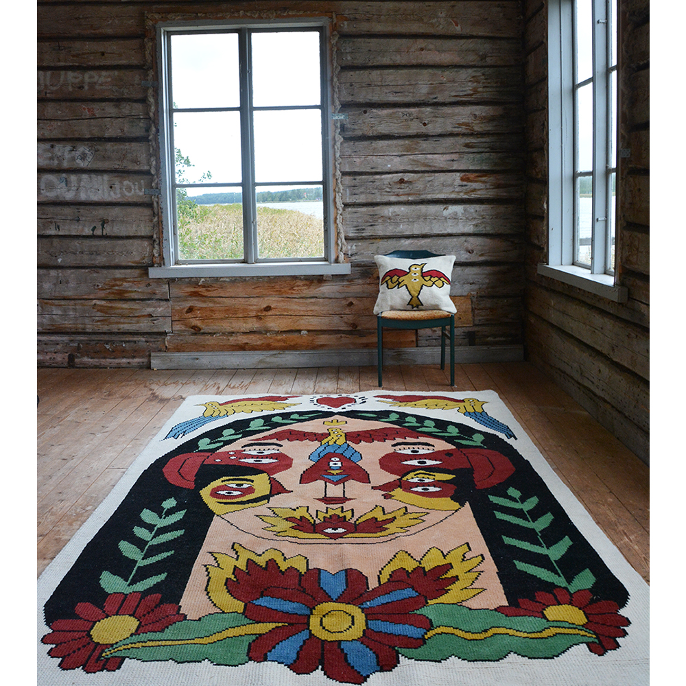 LOVE BIRD interior Rcardo Cavolo illustration rug carpet interior colour colourfulinterior ethical matto tyyny web